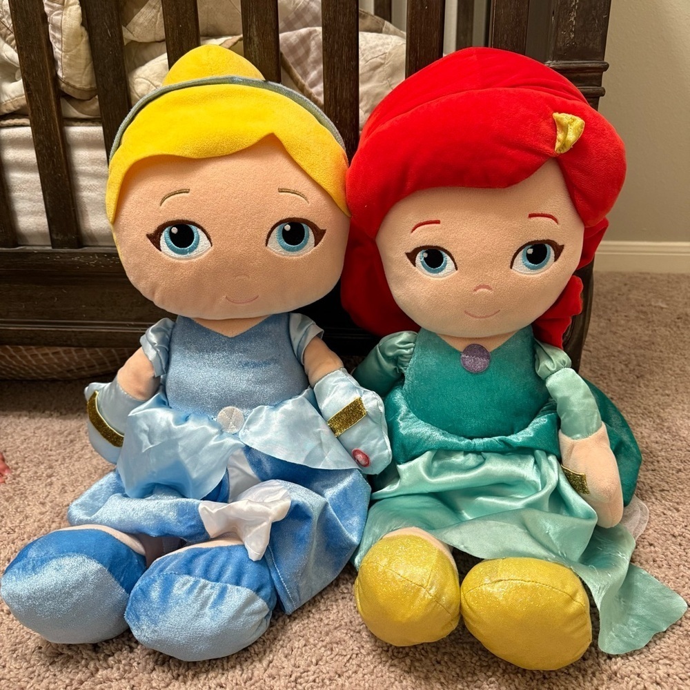Disney Baby Dance With Me Musical Plush The Little Mermaid Ariel Cinderella READ